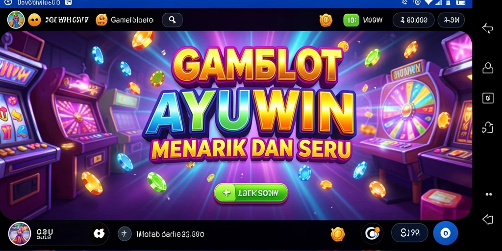 Screenshot utama AYUWIN yang menampilkan gameplay Slot yang seru.