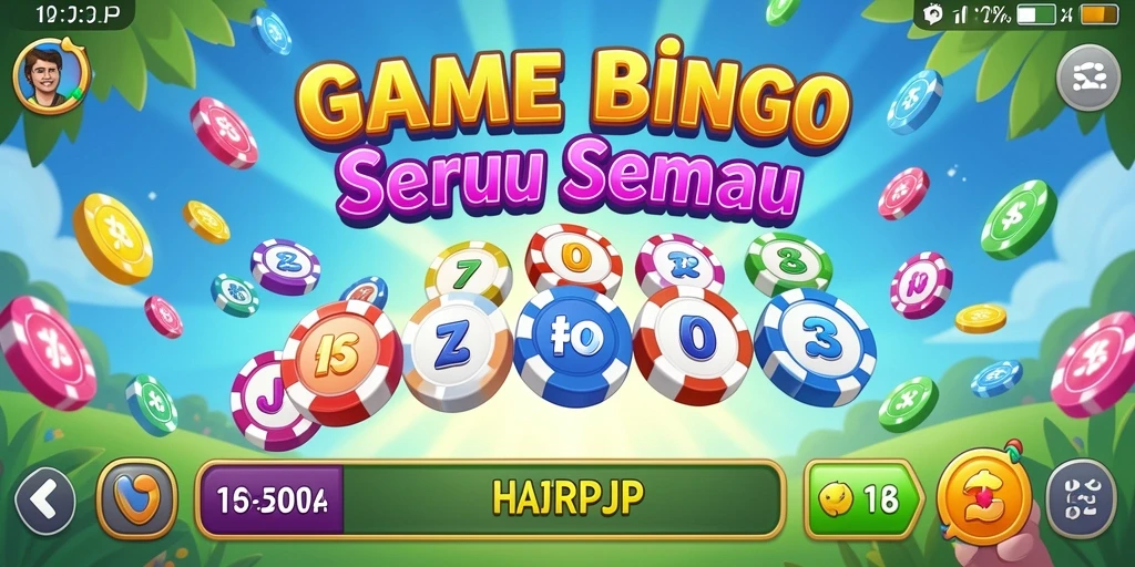 Screenshot menunjukkan gameplay seru dalam bermain Bingo.