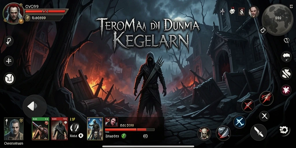 Screenshot OVO99 menampilkan gameplay menyeramkan yang memikat.