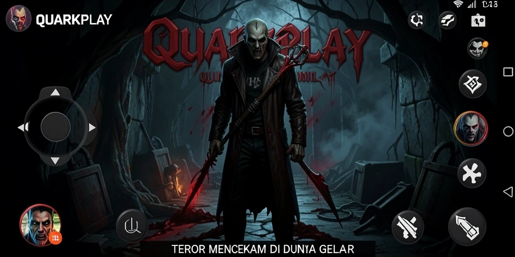 Screenshot menampilkan suasana menyeramkan dan gameplay yang mendebarkan.