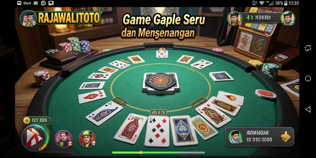 Tampilan antarmuka permainan Gaple di RAJAWALITOTO yang menarik.