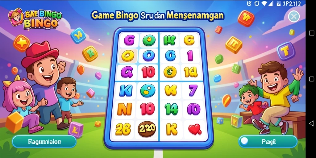Screenshot menunjukkan gameplay seru dan interaksi pemain dalam Bingo.